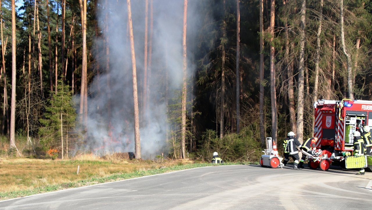 Waldbrand in Eschenbach