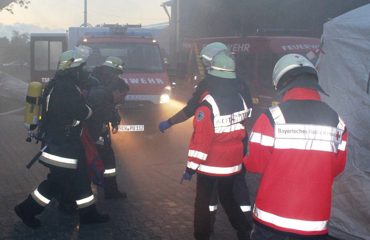 Rotes Kreuz Neustadt trainiert für Ernstfall