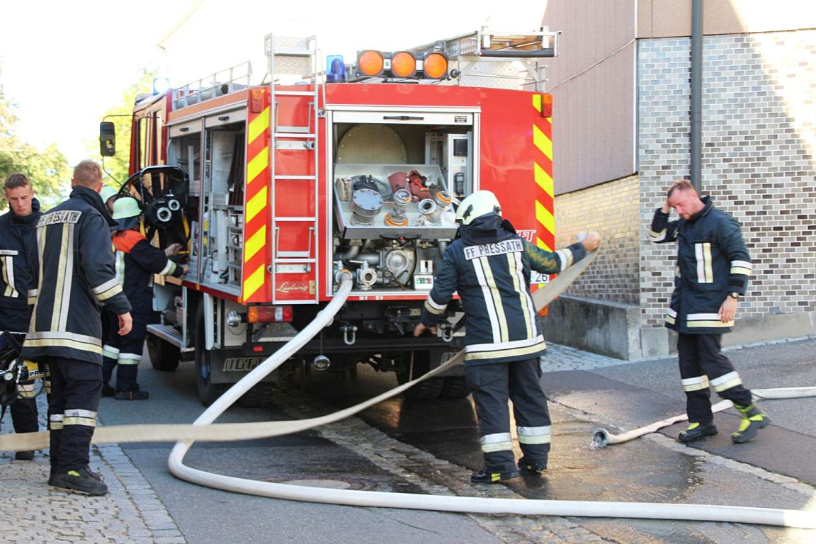 Feuer in Wohnung in Pressath