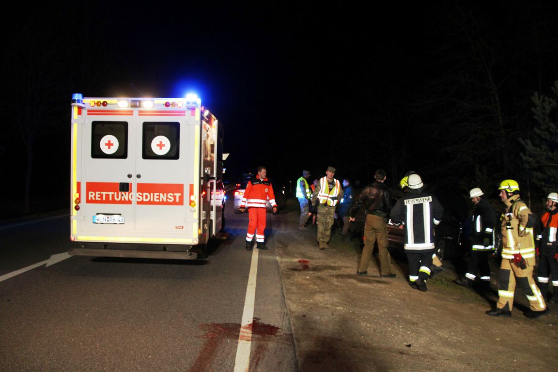 Mann leicht verletzt nach Wildunfall