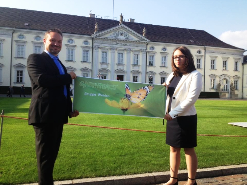 Greenpeace Weiden beim Bürgerfest des Bundespräsidenten