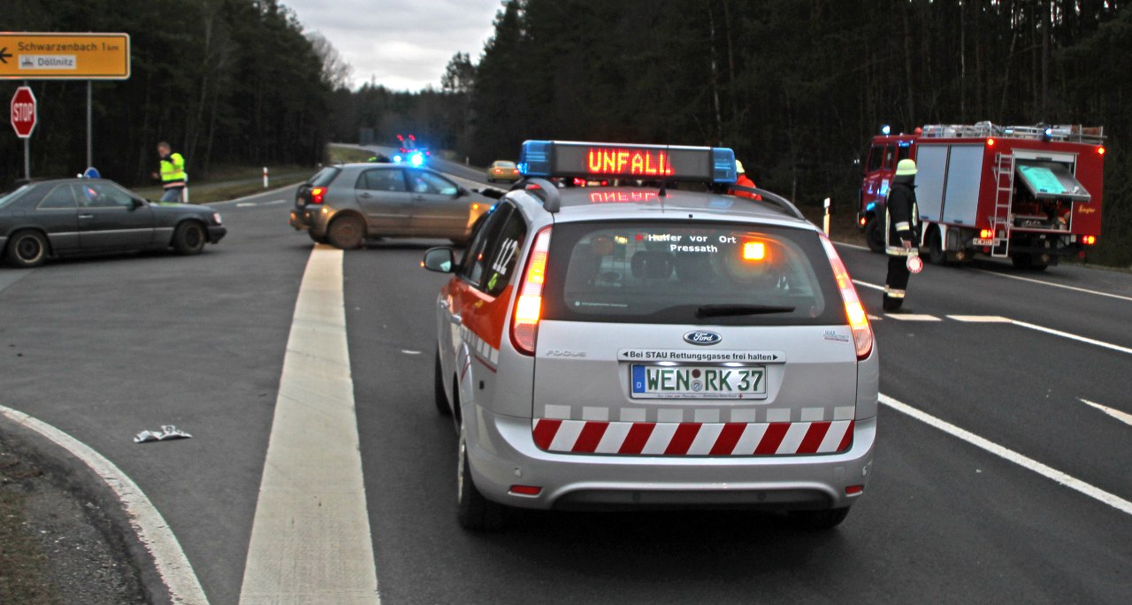 Schwerer Unfall auf B470