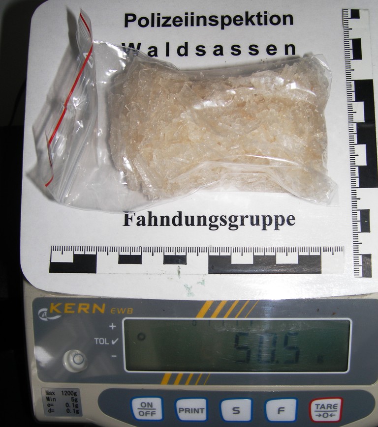 In der Unterhose: Fast 150 Gramm Crystal sichergestellt