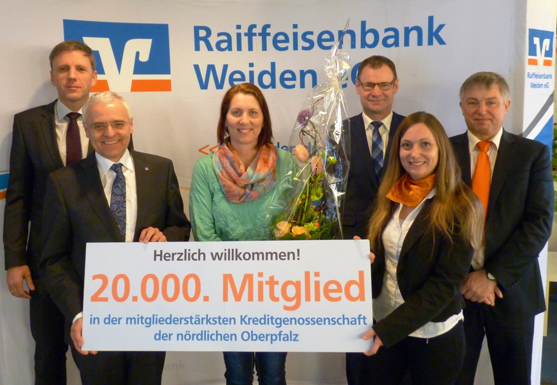 Susanne Piller ist 20.000. Mitglied ihrer Bank