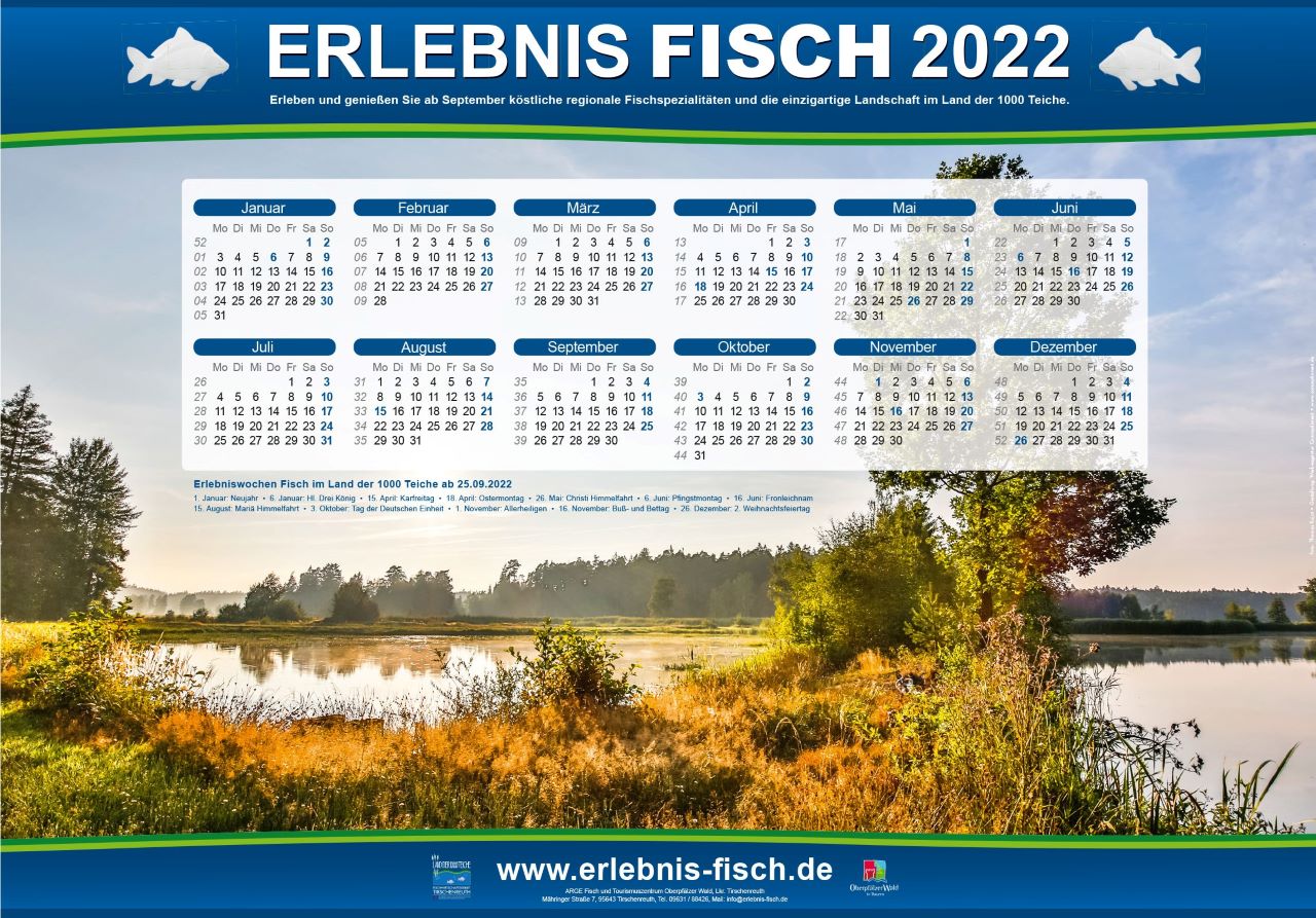 Ein Kalender aus dem Land der 1000 Teiche