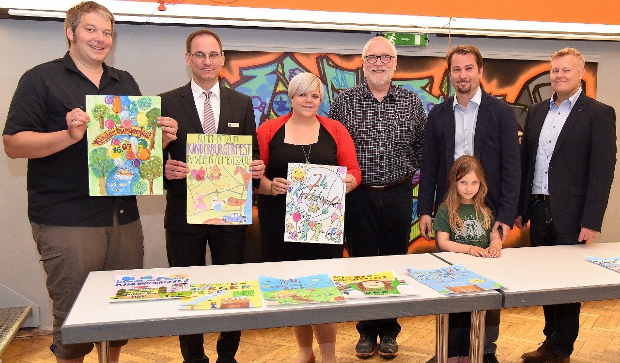 Sieger im Malwettbewerb: So sehen die Plakate für’s Kinderbürgerfest aus