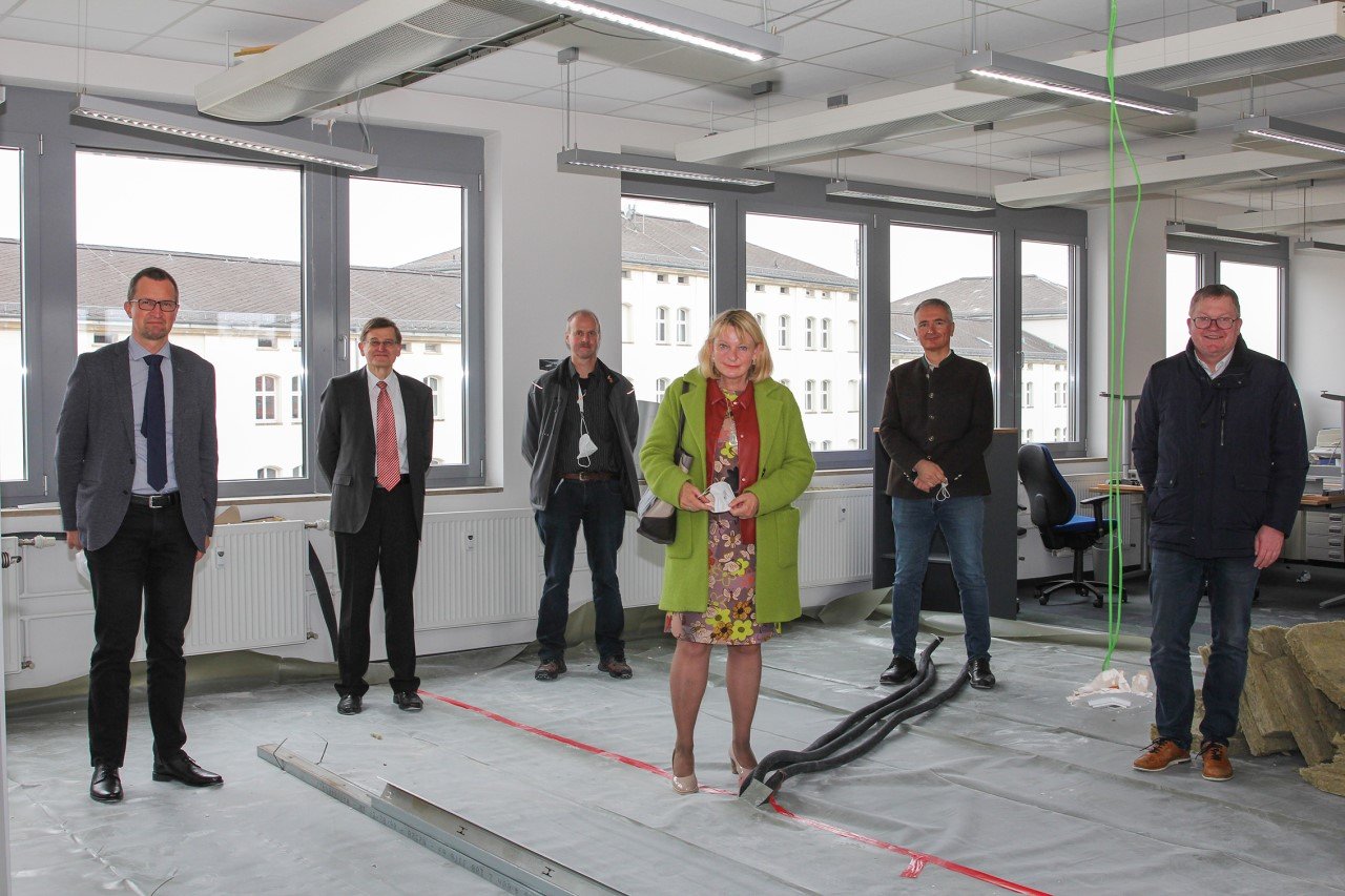 Ausbau des Digitalen Campus: Umbau der neuen Laborflächen schreitet voran