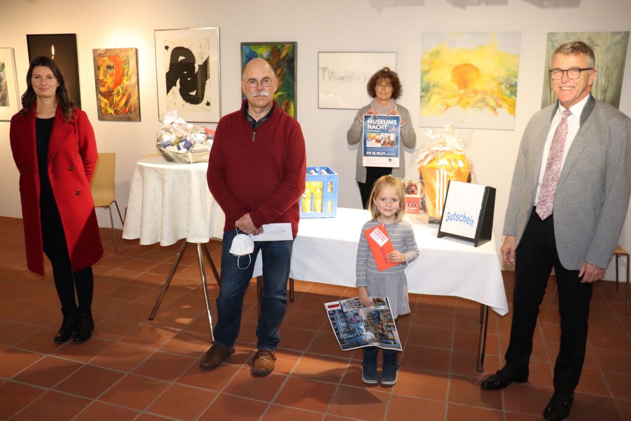 Glückliche Gewinner bei der Museumsnacht