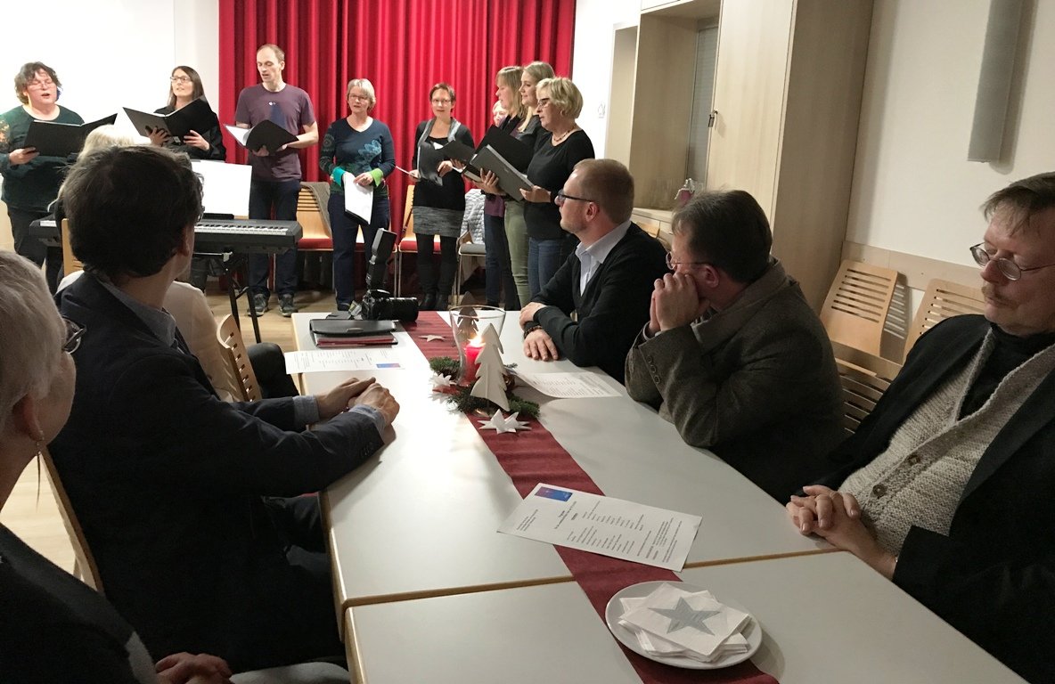 „Ankommen“ bei BRK Bereitschafts-Weihnachtsfeier