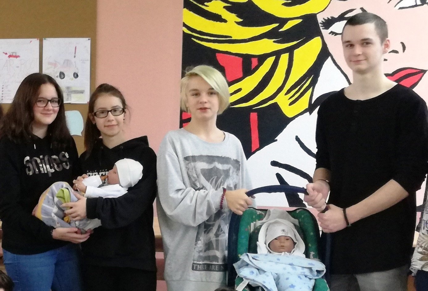 Fünffacher Baby-Nachwuchs an Mittelschule Neustadt