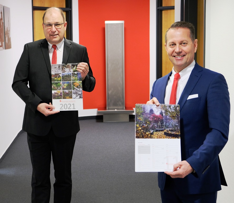 Schmucke Gärten im Sparkassen-Kalender 2021