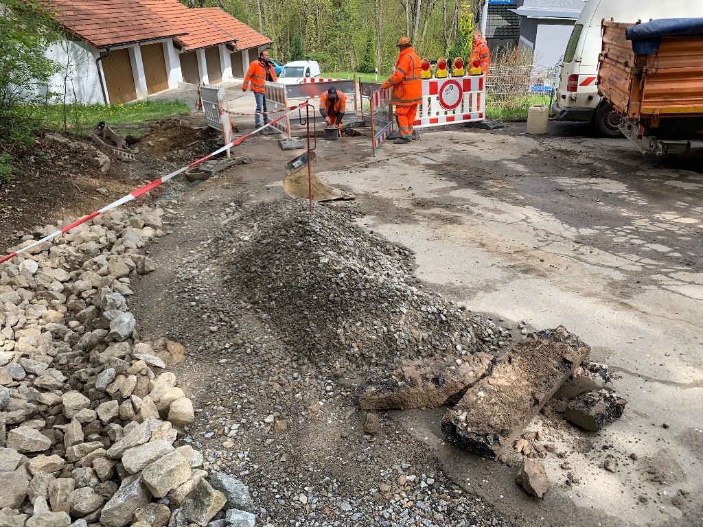 Gsteinachweg: Sanierung läuft
