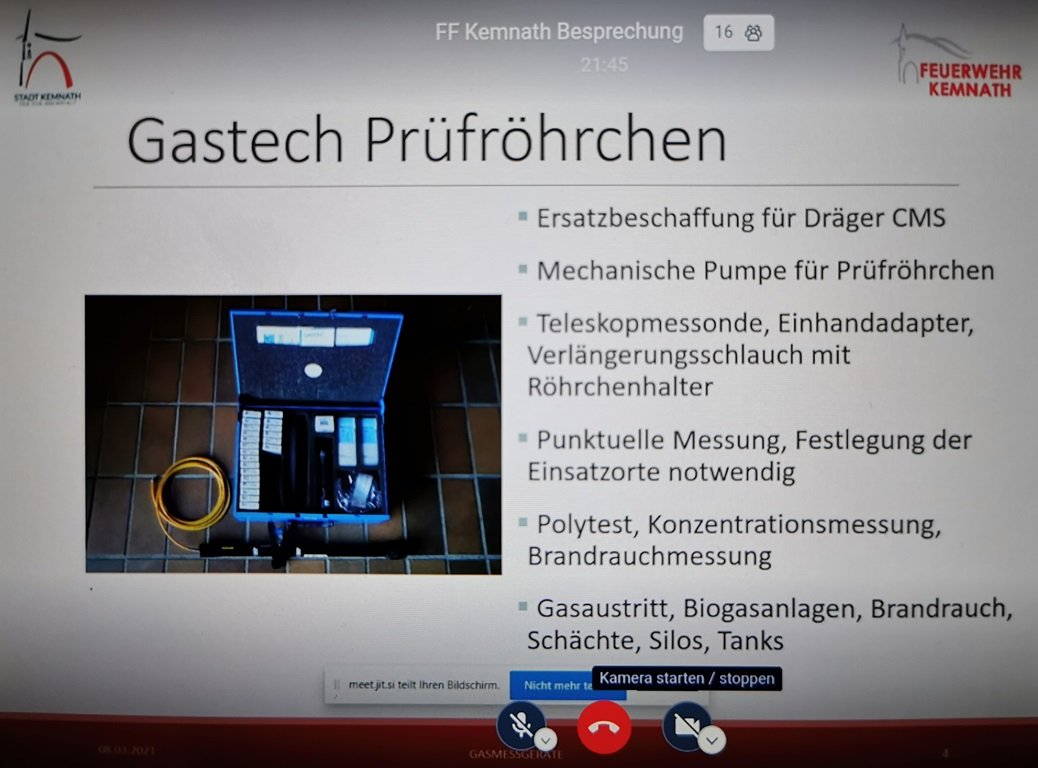 Feuerwehr Kemnath übt virtuell