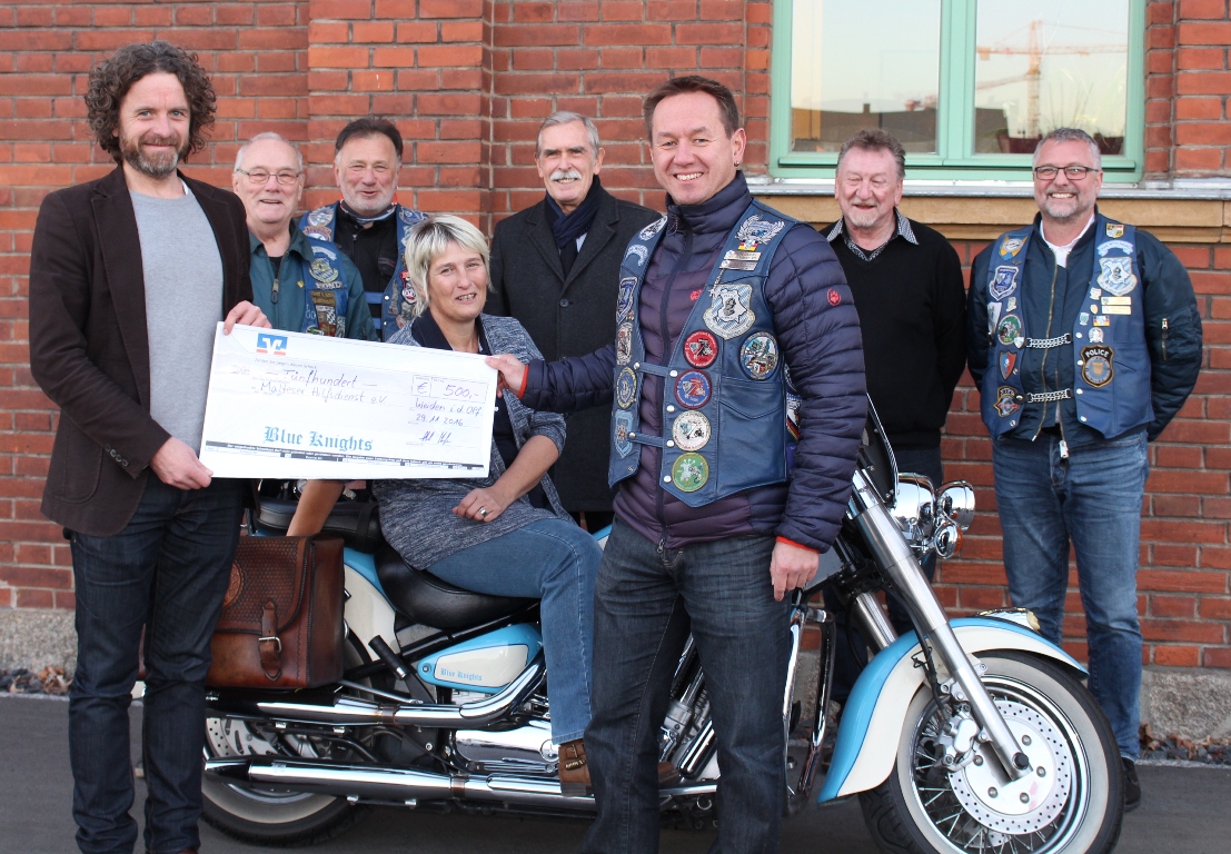 Blue Knights spenden an Malteser Demenz- und Hospizabteilung