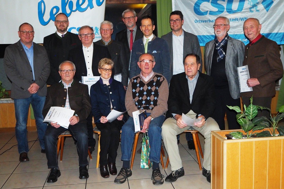 CSU ehrt 420 Jahre Mitgliedschaft