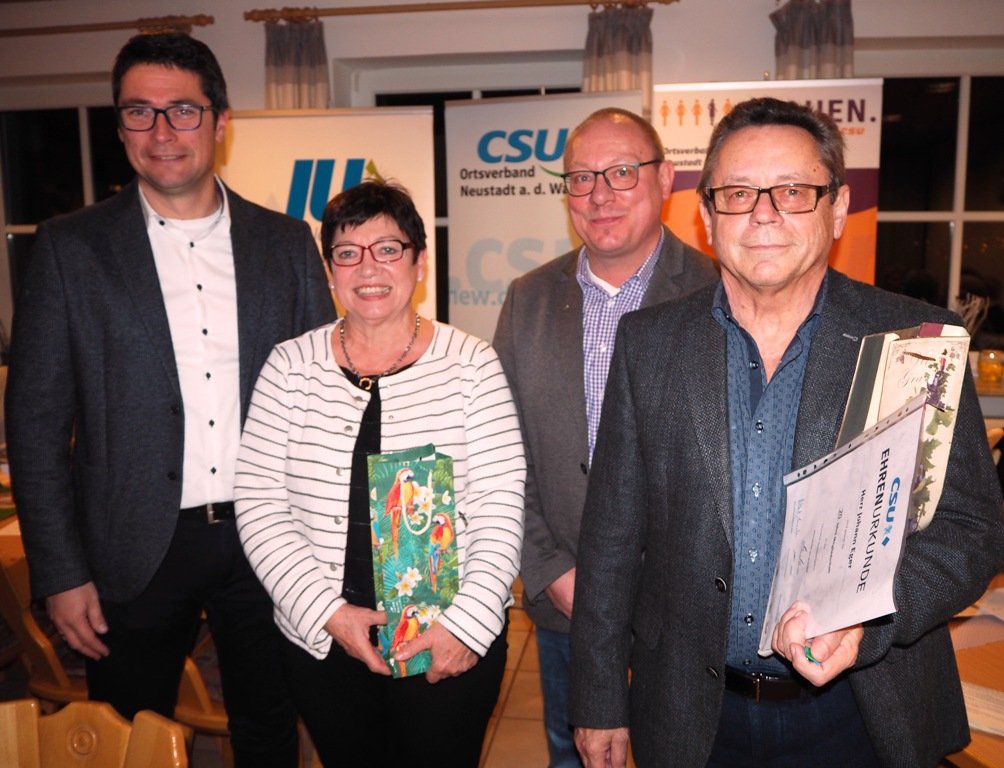 CSU ehrt Hans Eger und Marianne Lebegern