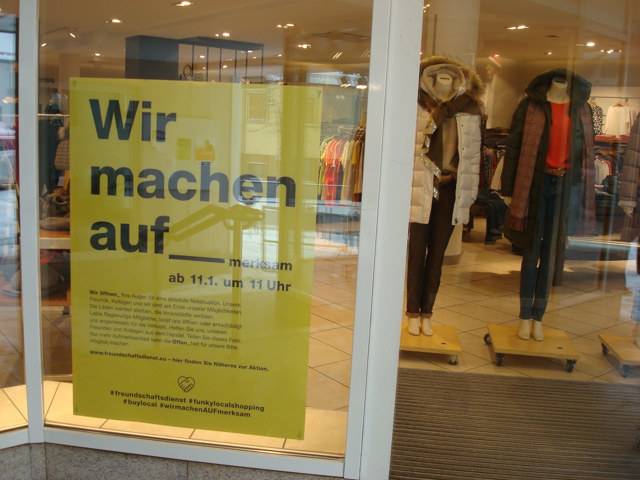 Mitterteicher Einzelhandel macht auf – merksam