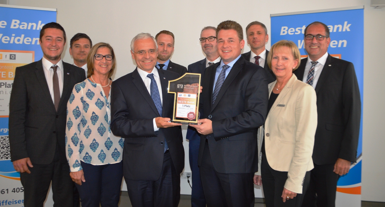 Raiffeisenbank ist „Beste Bank in Weiden“
