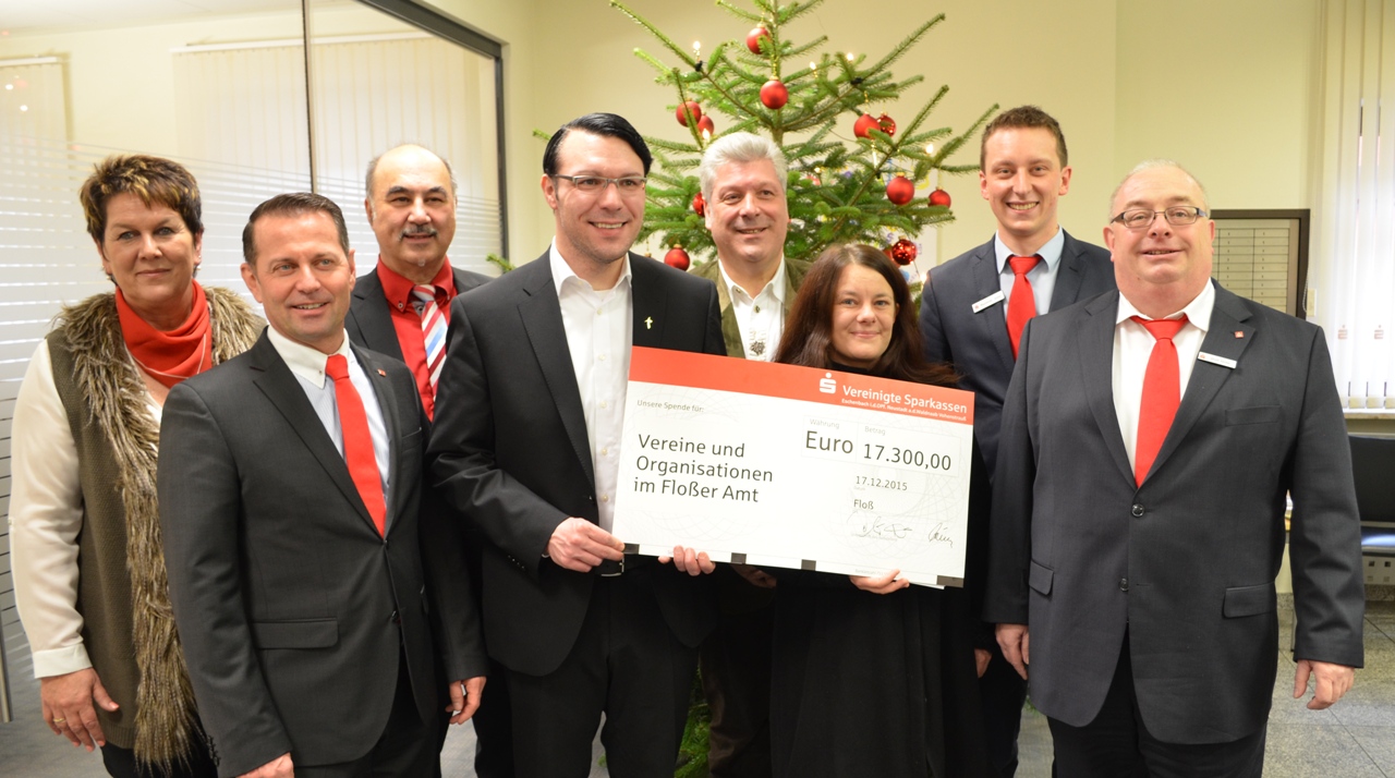 Sparkasse unterstützt Flosser Vereine