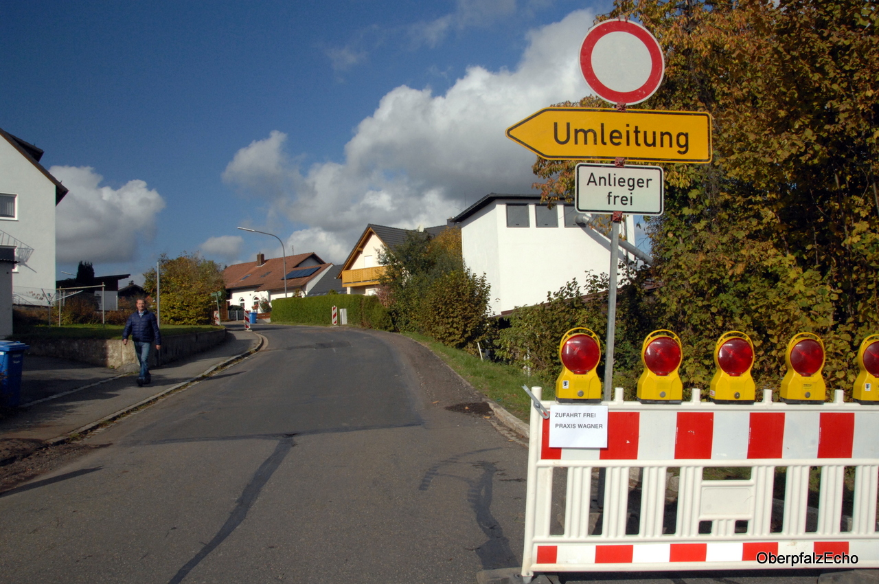 Straßensperren in Weiden