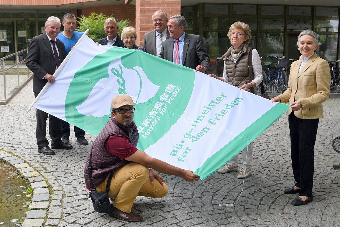 Fünfter Flaggentag der Bürgermeister für den Frieden