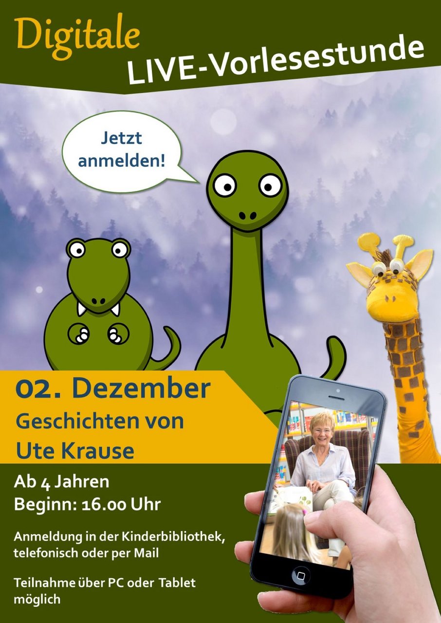Jetzt anmelden für die digitale Live-Vorlesestunde