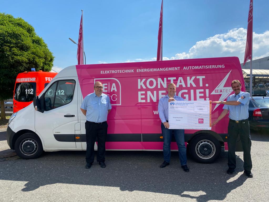 1.000 Euro für Kinderfeuerwehr Weiden