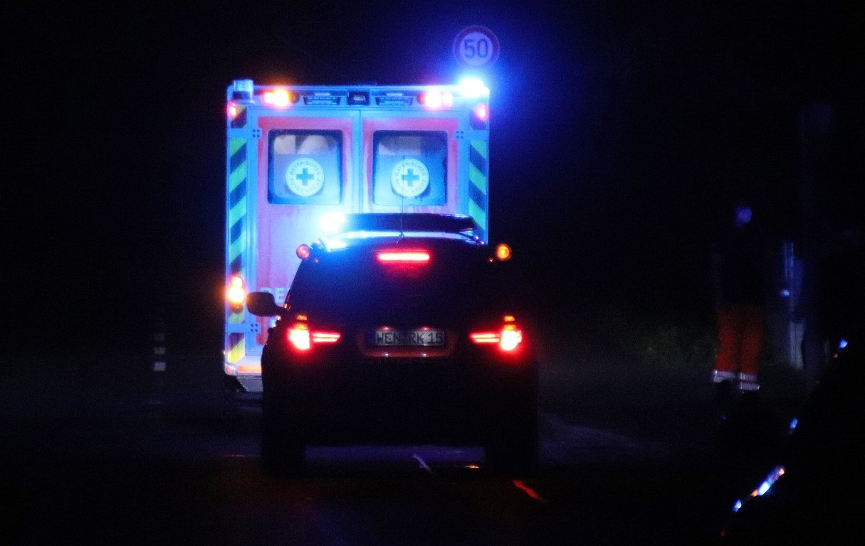 Frontalzusammenstoß auf der B22: Sieben Personen verletzt