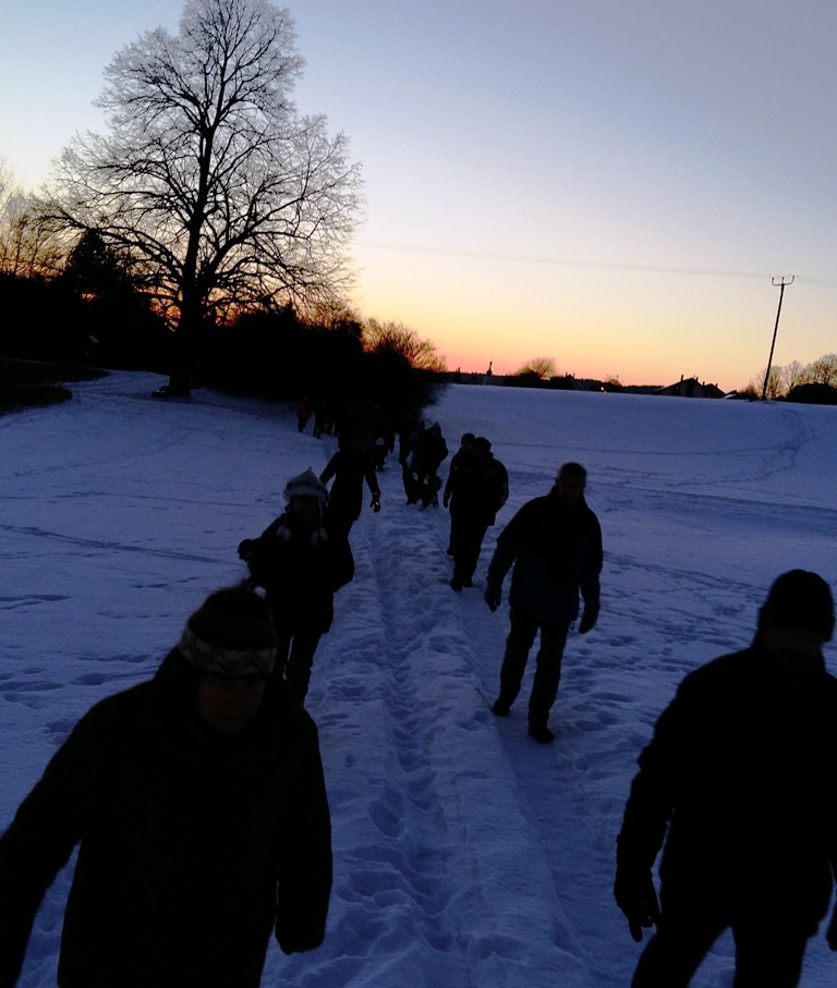 Pressather Fähnlein auf Tour: Kaiserwetter bei Winterwanderung