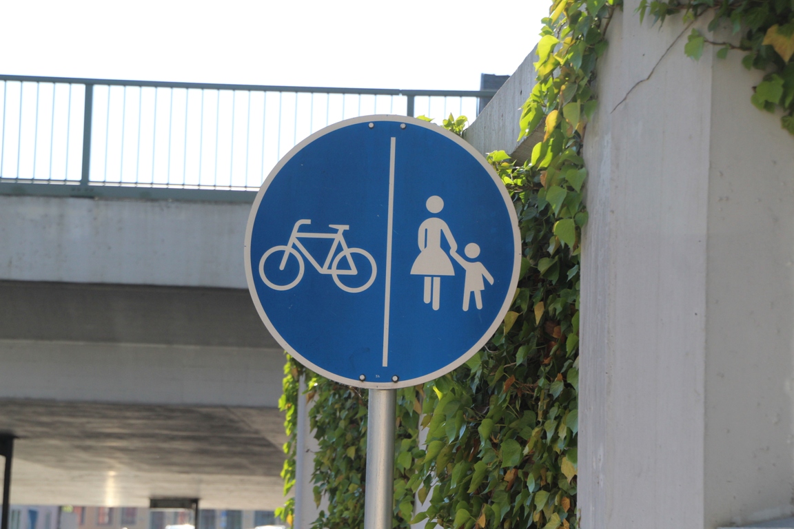 Verkehrschild landet in Schweinenaab