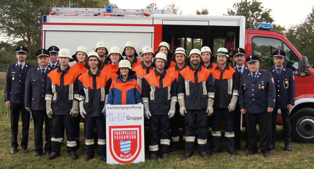 Feuerwehr Wurz besteht Prüfung