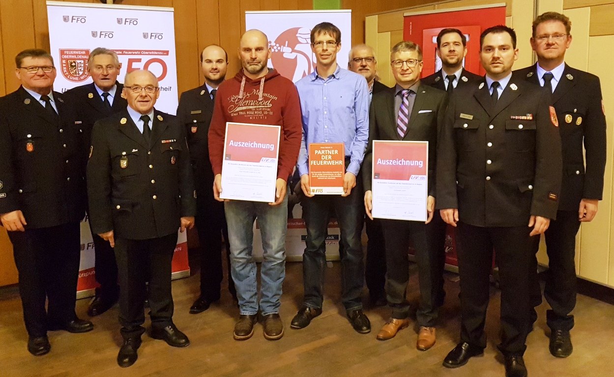 Partner der Feuerwehr: Auszeichnung für Unternehmer