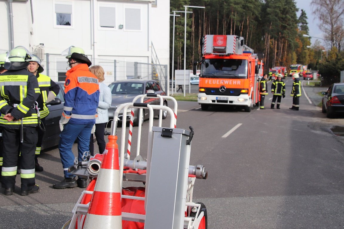 Feuerwehreinsatz im Industriegebiet