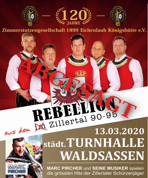 Marc Pircher Konzert abgesagt