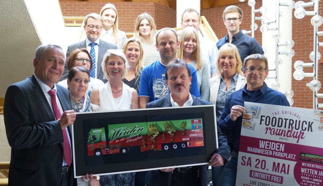 Rollende Werbefläche für Weiden/Amberg: Imagetruck heute bei Foodtrucks