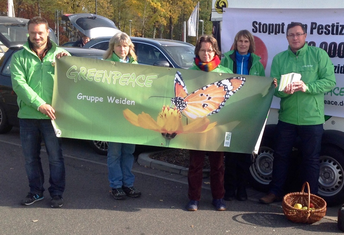 Greenpeace demonstriert gegen Pestizide