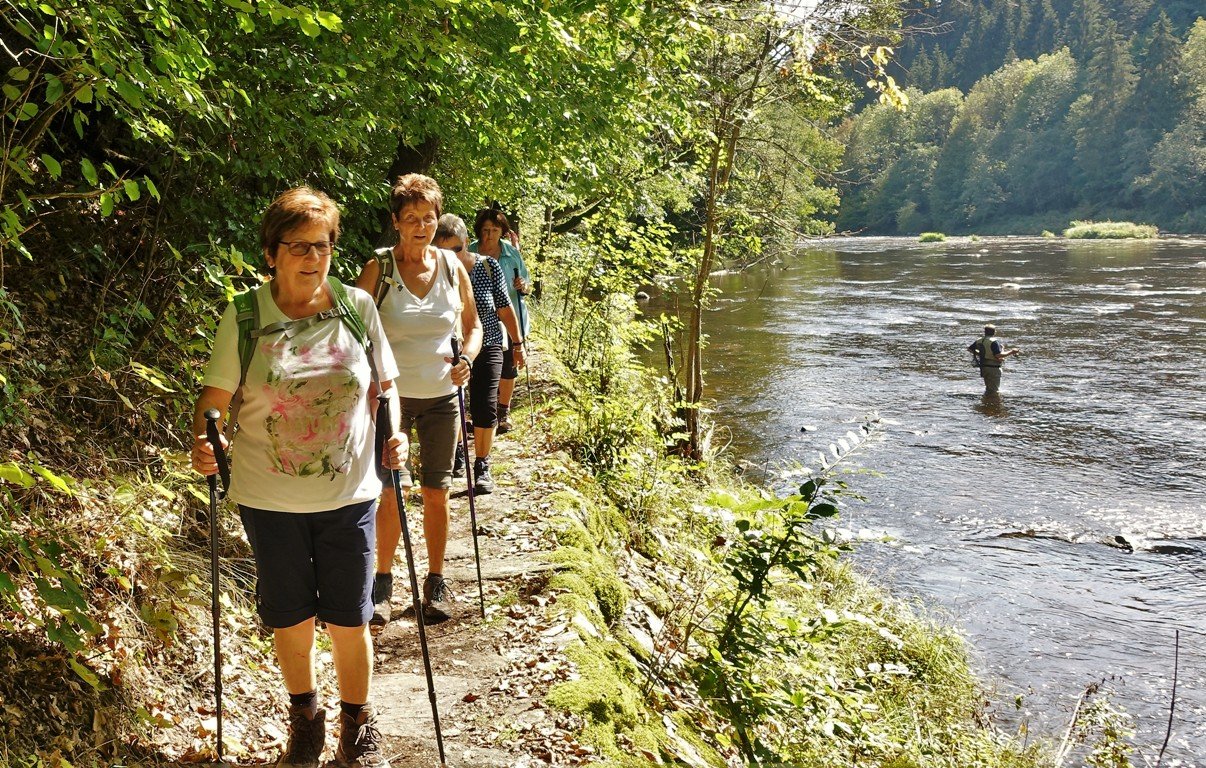 OWV Moosbach auf dem Goldsteig im Ilztal