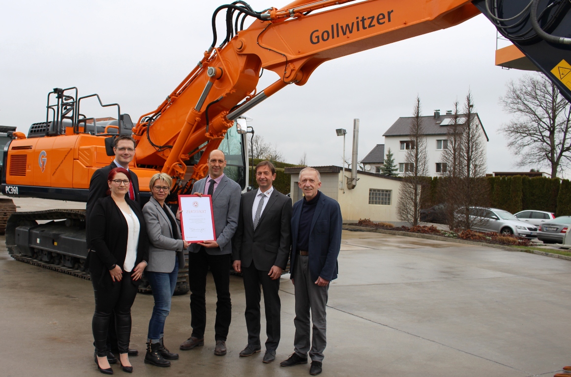 Ausbildungszertifikat: Positive Entwicklung der „Harald Gollwitzer GmbH“