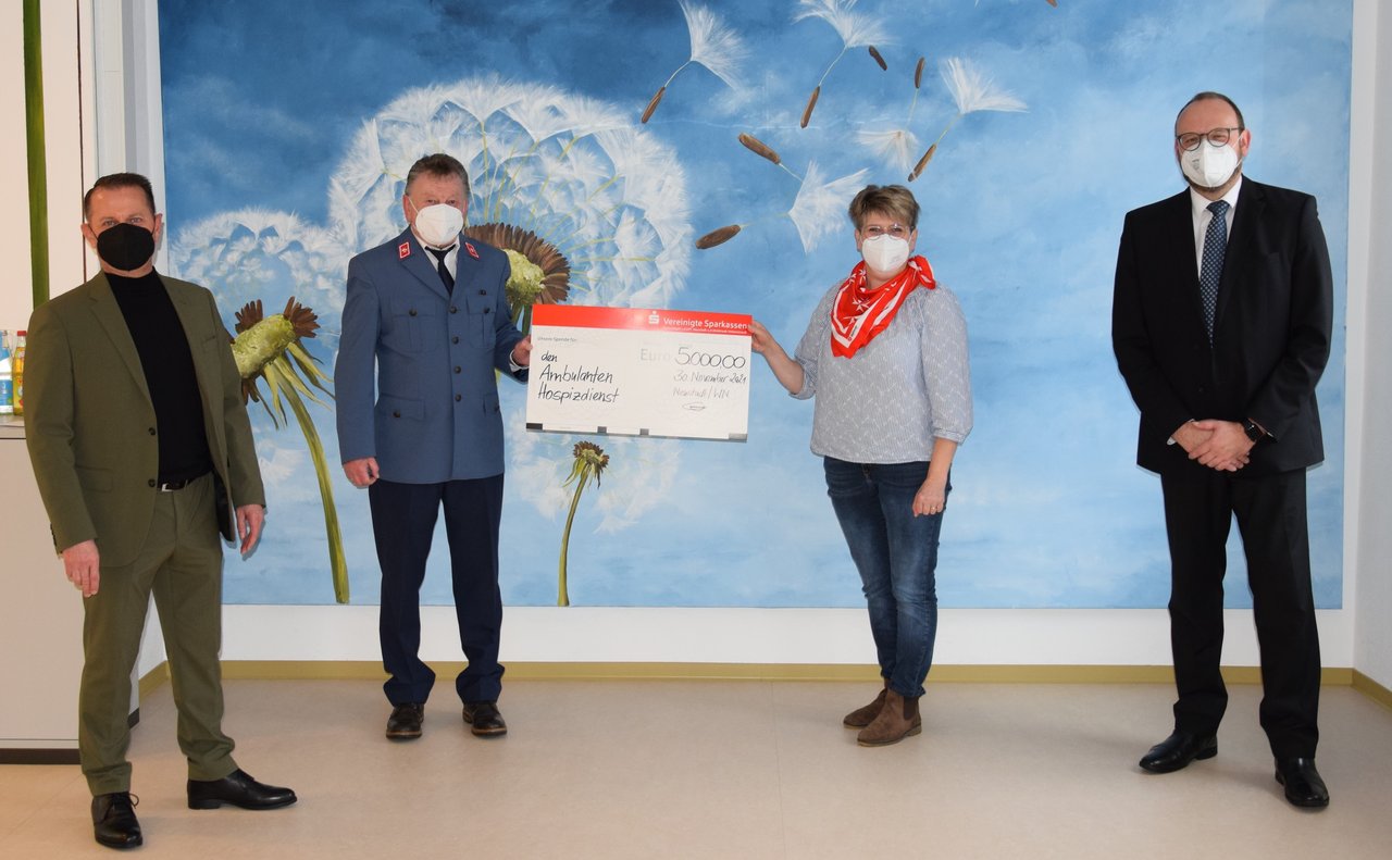 Begleitung auf dem letzten Weg: Spende für das Hospiz