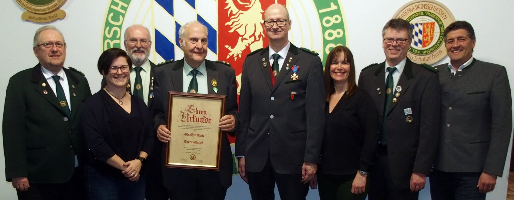 Hubertusschützen ehren Giselher Glatz