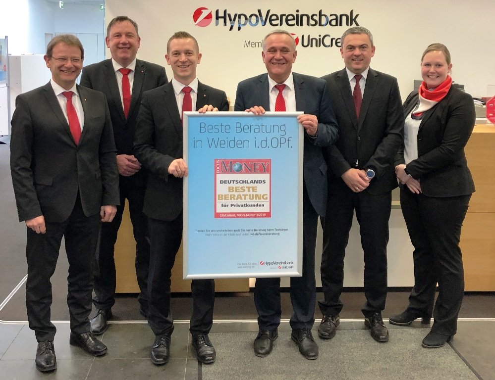 Beste Beratung in Weiden: HypoVereinsbank ist Testsieger
