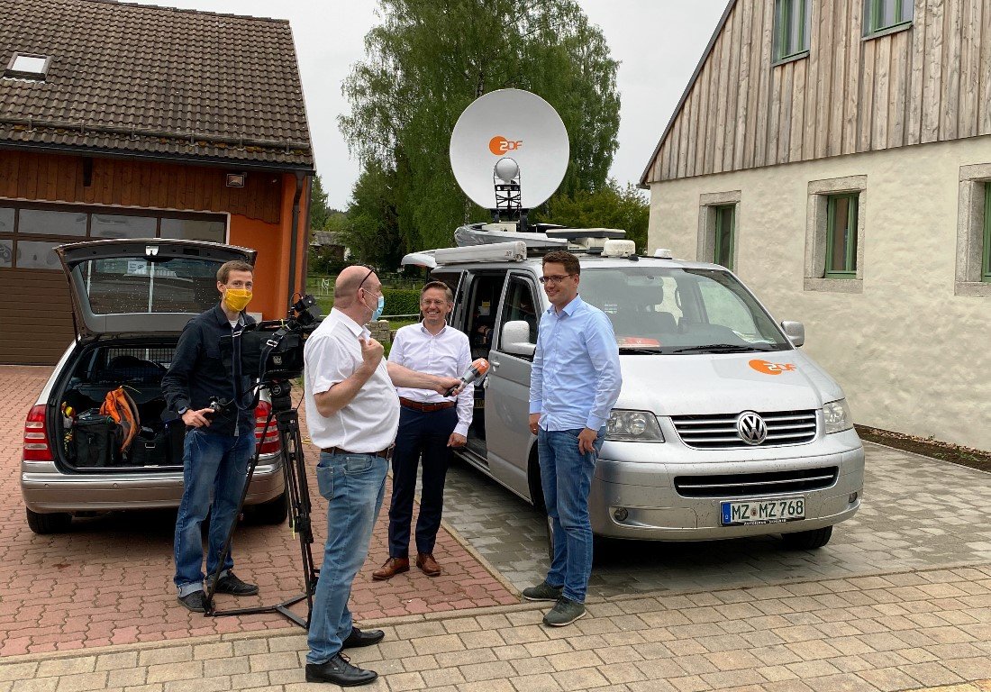 ZDF dreht in Brand