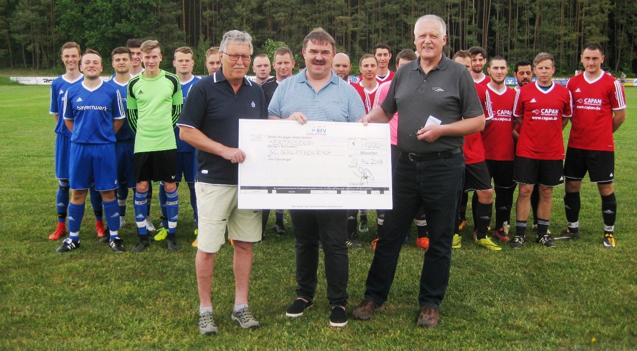 BFV-Sozialstiftung unterstützt Sport-Club Schwarzenbach mit 1.000 Euro