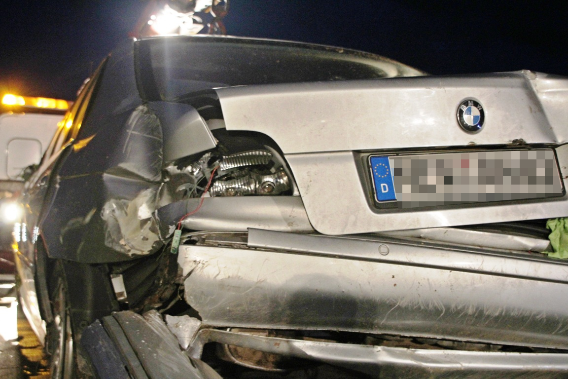 Glück im Unglück: Unfall auf der A 93