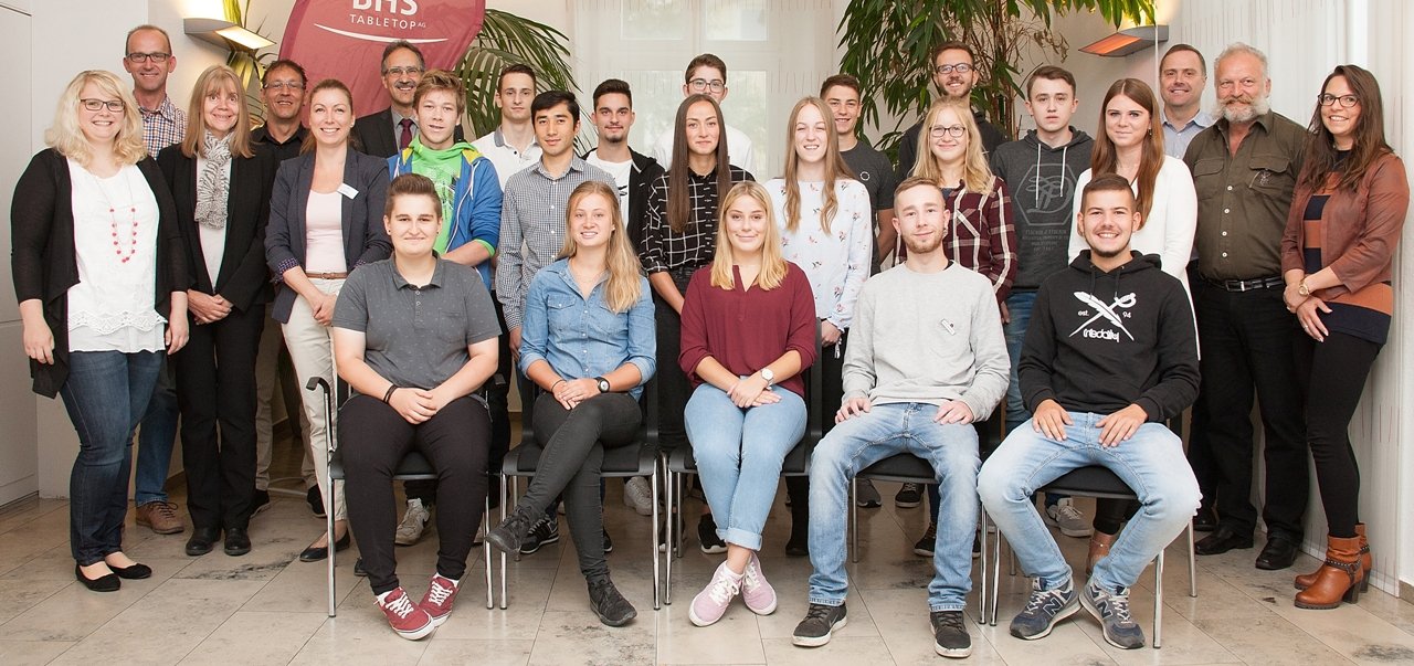 16 neue Azubis starten bei der BHS tabletop AG in das Berufsleben