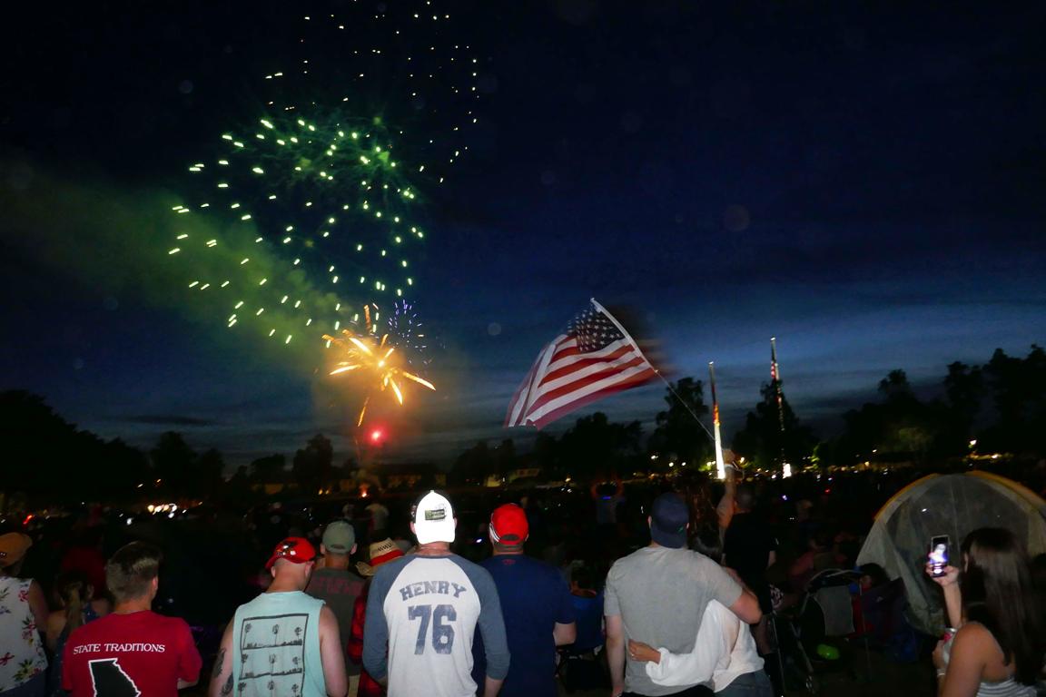 Feuerwerk für Unabhängigkeit