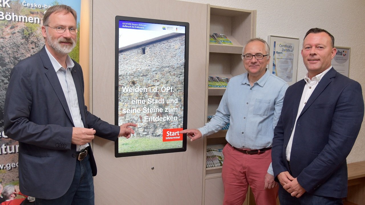 Geopark und Stadt mit Info-Terminal neu entdecken