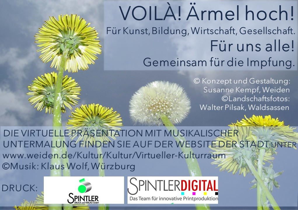 Digital wird analog: Ausstellung innovativer Impfaufruf