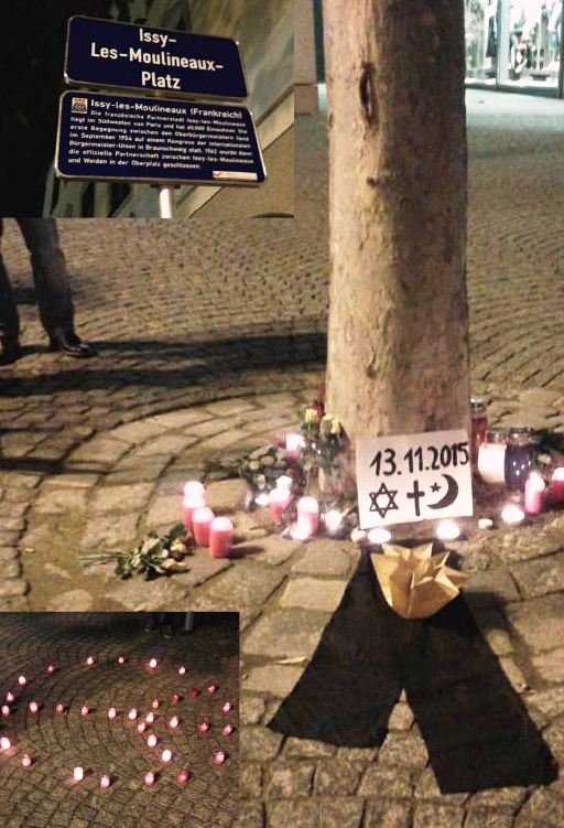 Weidner gedenken der Opfer von Paris und Beirut