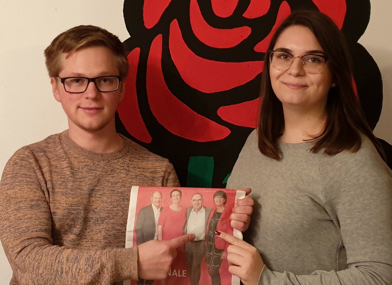 Jusos Nordoberpfalz werben für SPD-Duo Esken/Walter-Borjans